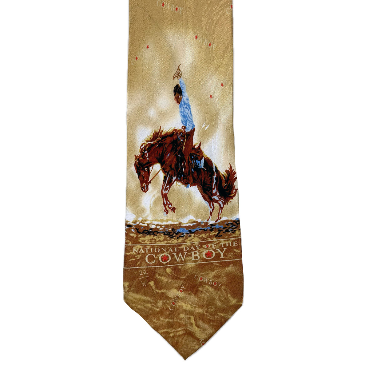 Limited-Edition National Cowboy Day Silk Tie by Joelle Smith