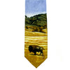 Limited-Edition the American Bison Silk Tie by William Haskell