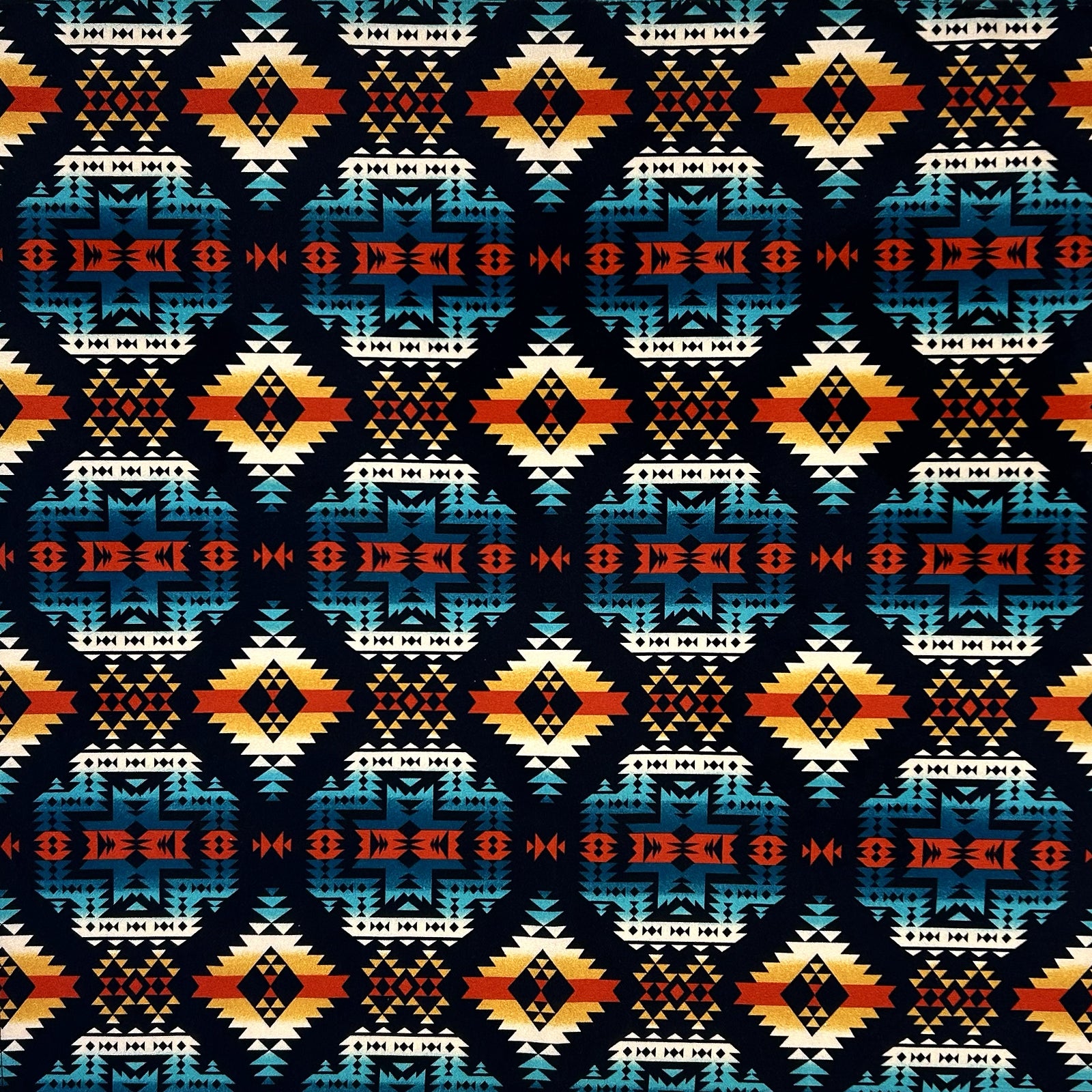 Native Western Cotton Bandana in Navy