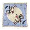 Vintage Rockmount Ranch Wear Bronc Silk Scarf in Blue