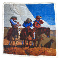 Limited-Edition Cowboy Solstice Moon Silk Scarf by Duke Beardsley