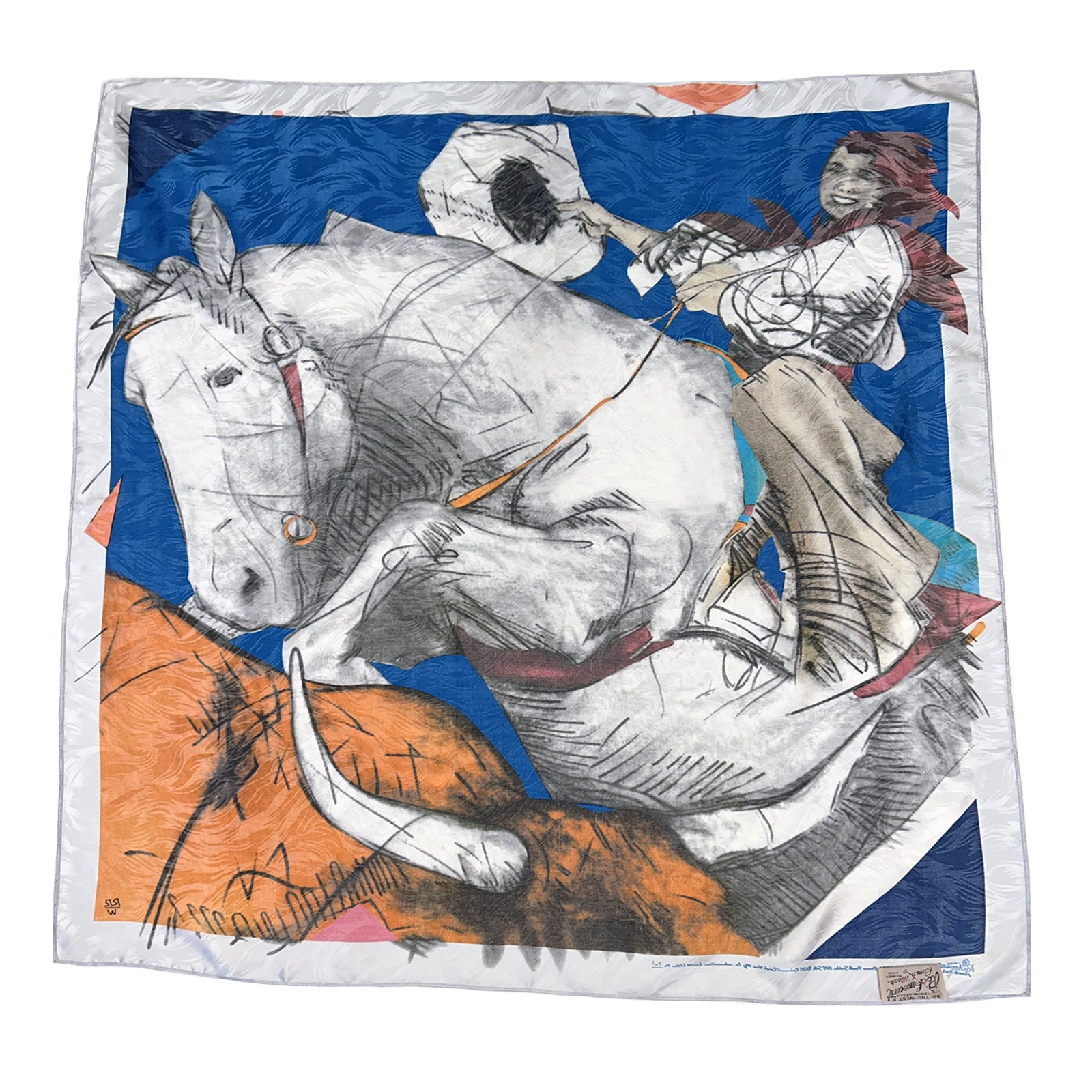 Limited-Edition Cowgirl Hats Off Silk Scarf by Donna Howell-Sickles