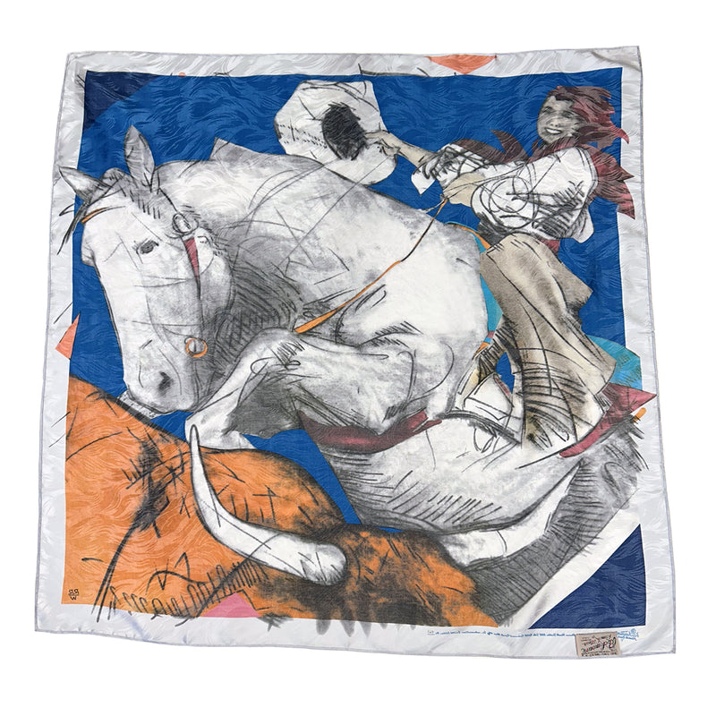 Limited-Edition Cowgirl Hats Off Silk Scarf by Donna Howell-Sickles