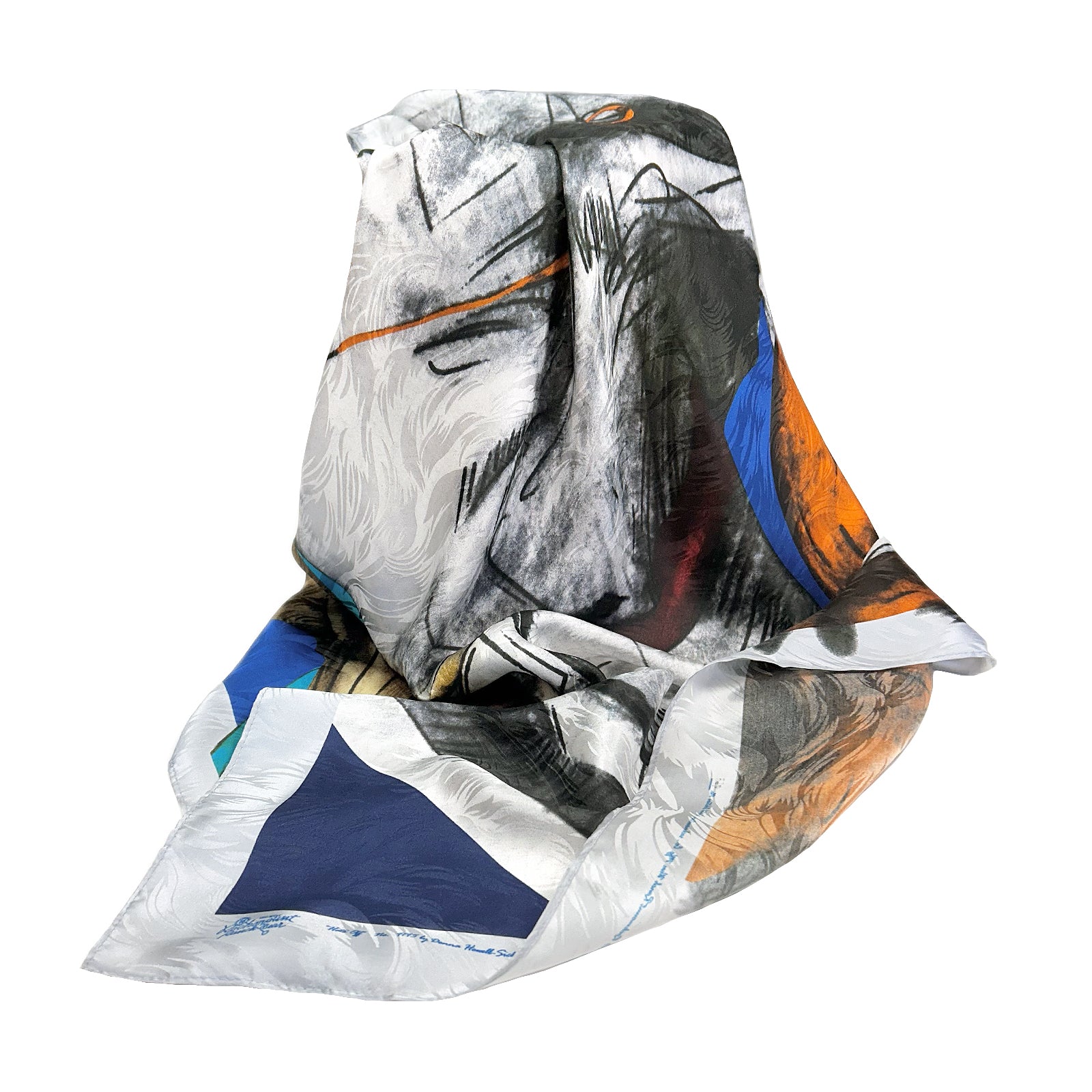 Rockmount Limited-Edition Hats Off Silk Scarf by Donna Howell-Sickles
