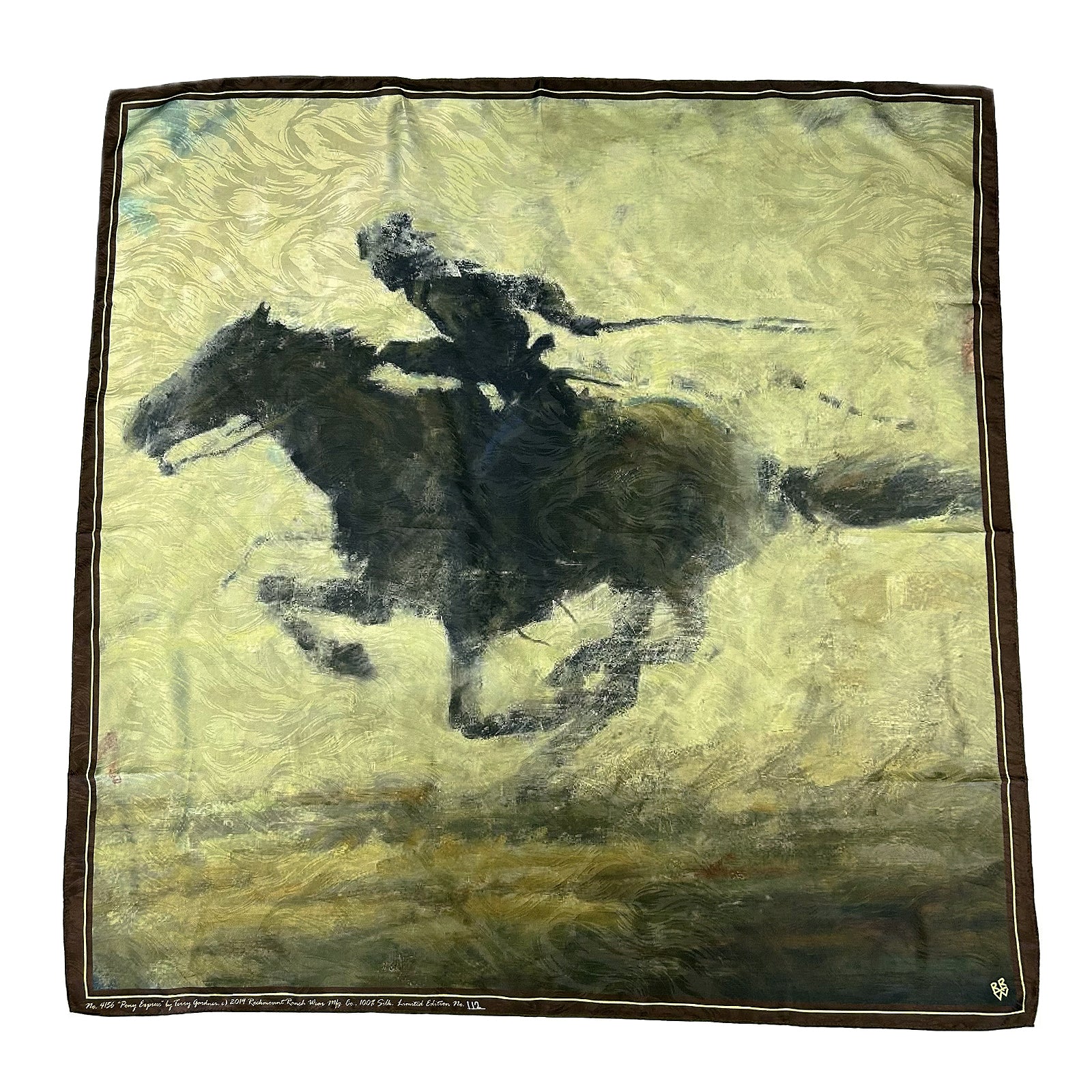 Limited-Edition Pony Express Silk Scarf by Terry Gardner