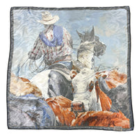 Limited-Edition Branding Day Silk Scarf by Sophy Brown