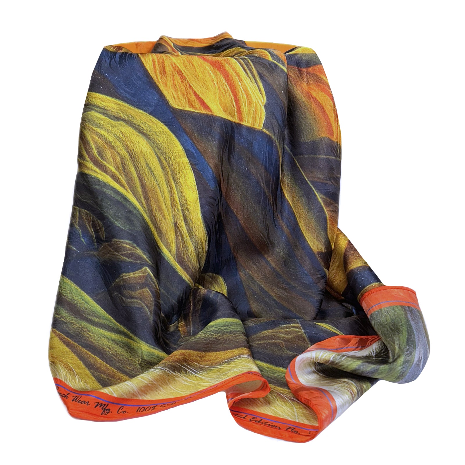 Limited-Edition Southwest Range Silk Scarf by William Haskell