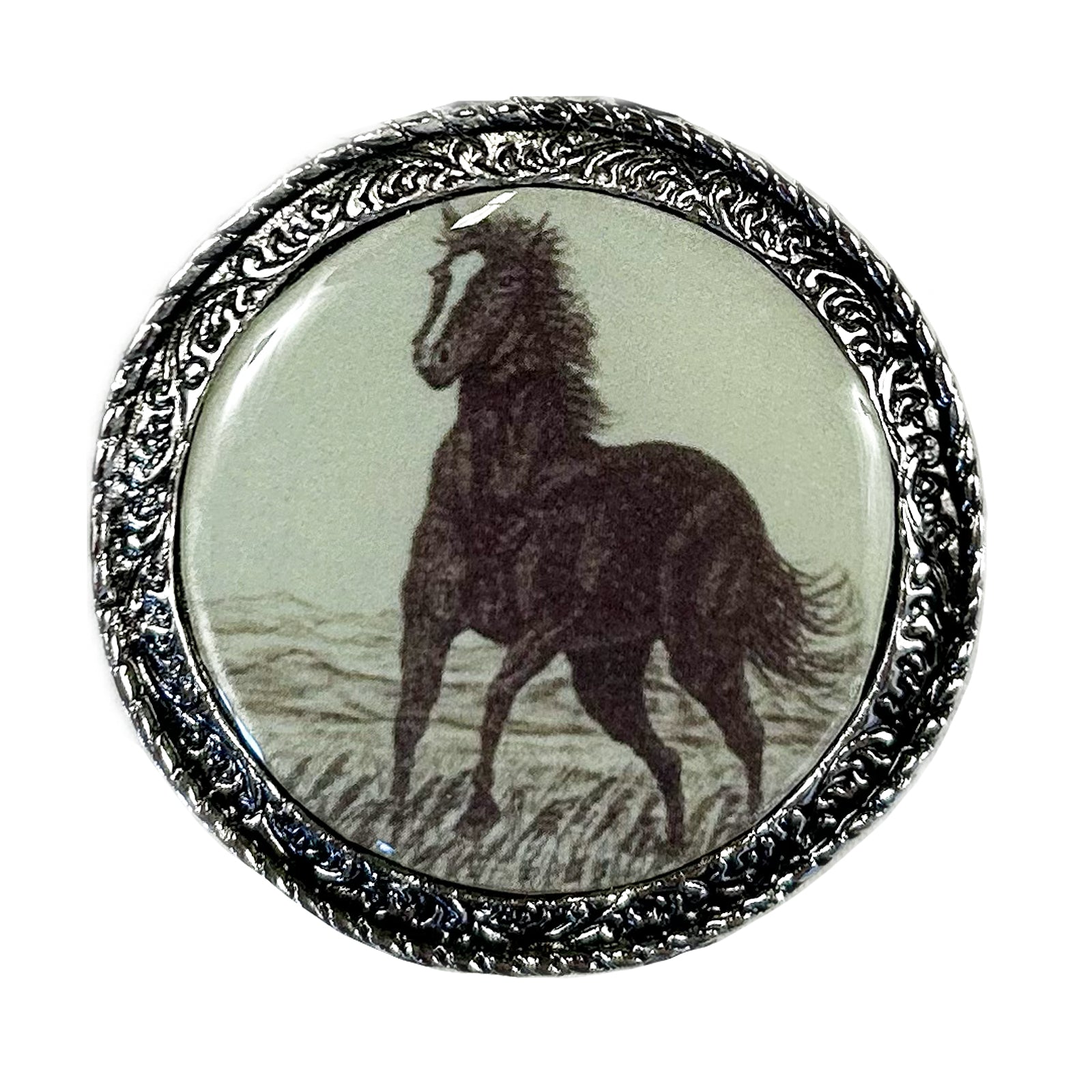 Silver Mountain Mustang Western Bolo Tie