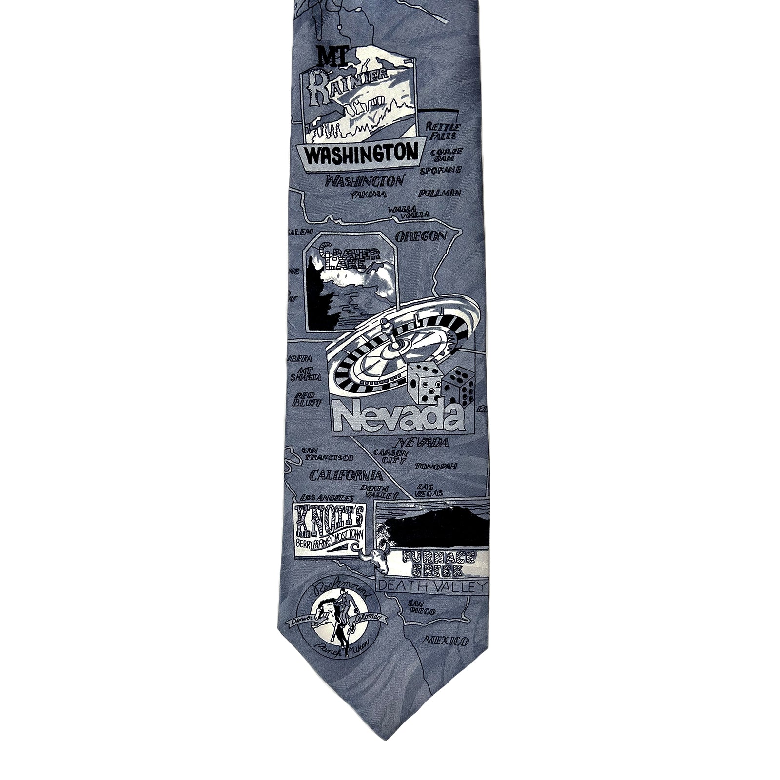 Limited-Edition West Coast Grey Silk Tie