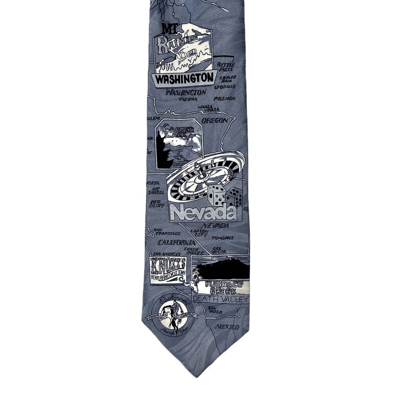 Limited-Edition West Coast Grey Silk Tie