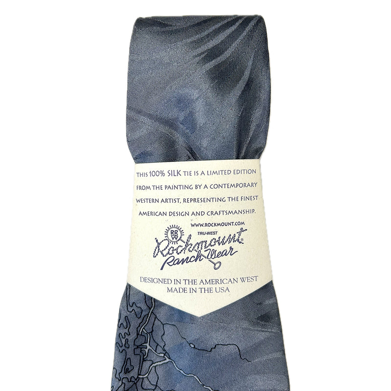 Limited-Edition West Coast Grey Silk Tie