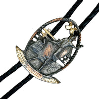 Tri-Color Professional Bullrider Western Bolo Tie