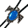 Silver Thunderbird with Stone Inlay Western Bolo Tie