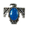 Silver Thunderbird with Stone Inlay Western Bolo Tie