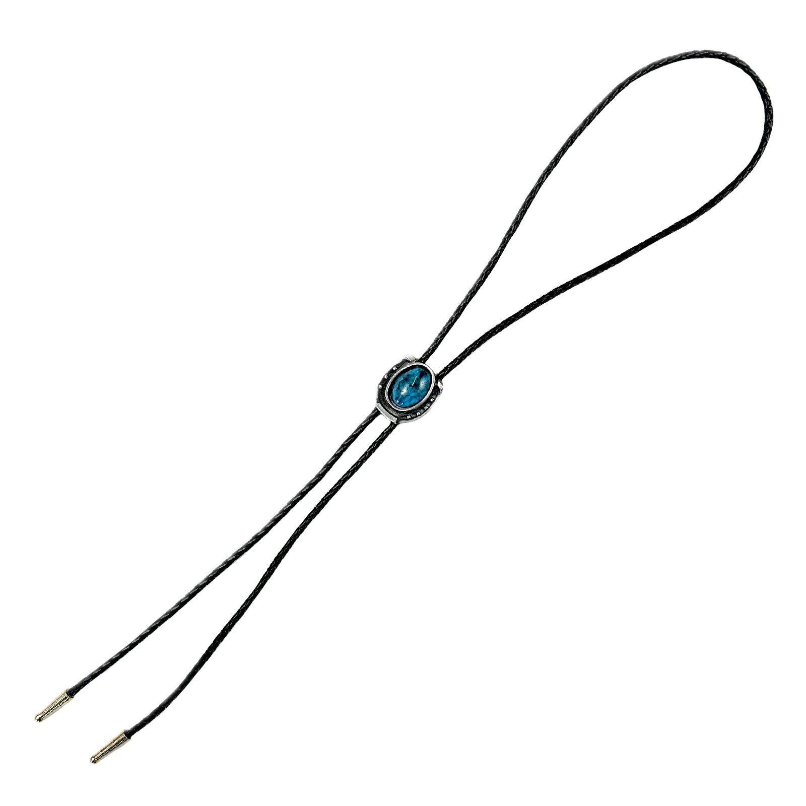 Pewter Horseshoe Bolo with Turquoise