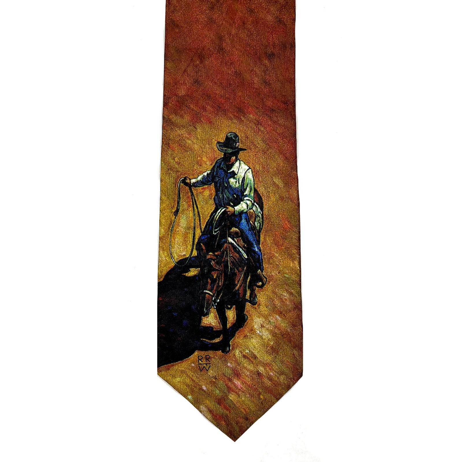 Limited-Edition the Cowhand Silk Tie by Howard Post