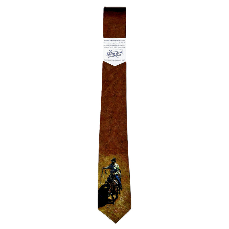 Limited-Edition the Cowhand Silk Tie by Howard Post