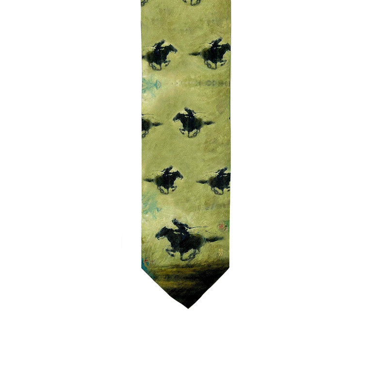 Limited-Edition Pony Express Silk Tie by Terry Gardner