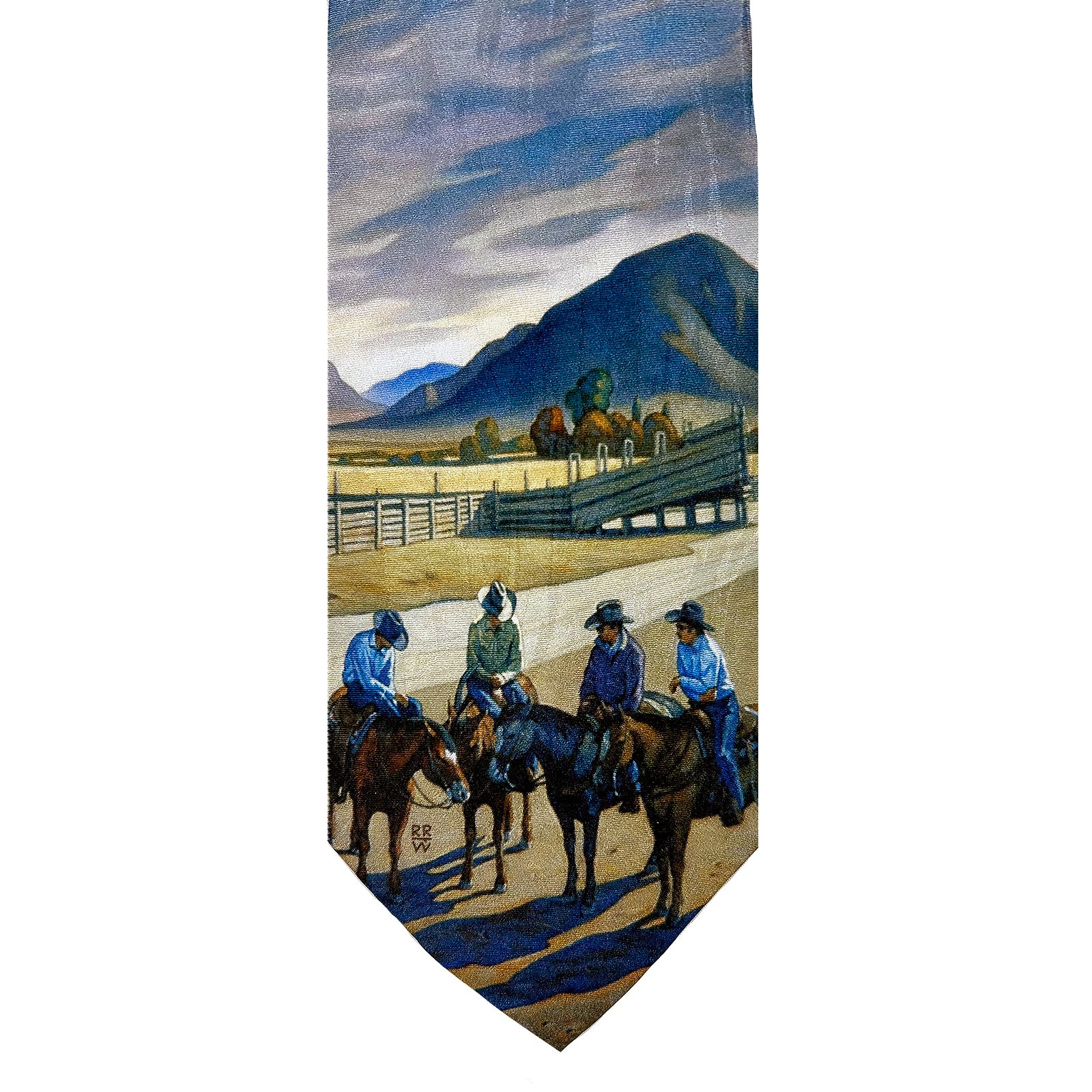 Rockmount Limited-Edition Cattlemen Conference Silk Tie by Howard Post
