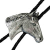 Silver Horsehead Western Bolo Tie