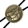 Brass Horsehead Western Bolo Tie