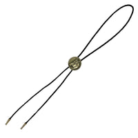 Brass Horsehead Western Bolo Tie