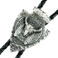 Arrowhead with Skull Western Bolo Tie