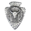 Arrowhead with Skull Western Bolo Tie