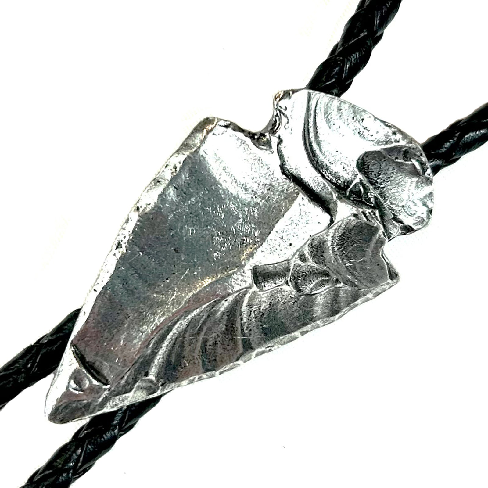 Carved Arrowhead Western Bolo Tie