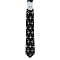 Roper & Brands Black Western Silk Tie