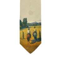 Limited-Edition Working the Pasture Silk Tie by Howard Post