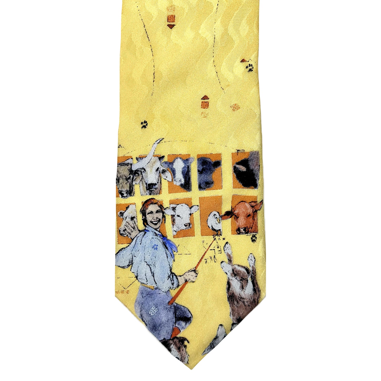 Limited-Edition Cowdog School Silk Tie by Donna Howell-Sickles