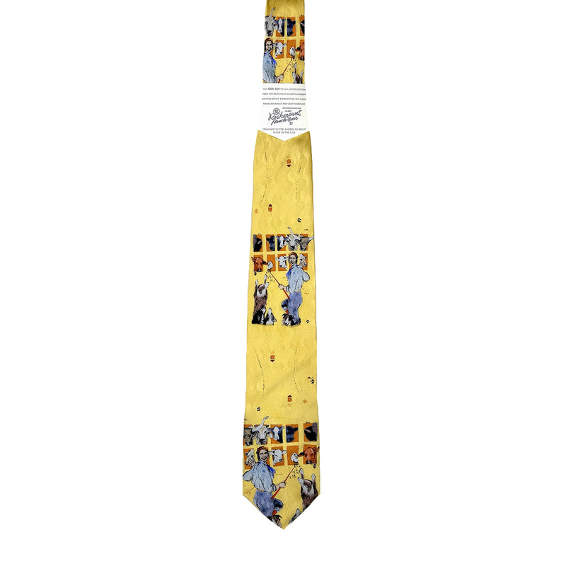 Limited-Edition Cowdog School Silk Tie by Donna Howell-Sickles