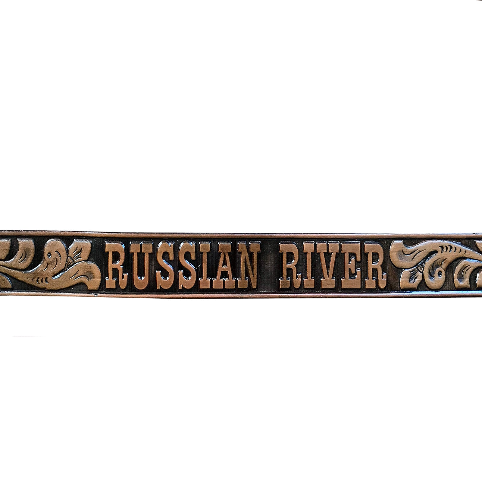 Rockmount Vintage Russian River Genuine Leather Tooled Western Belt