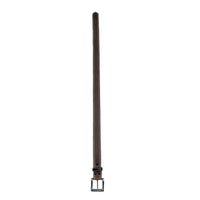 Double Stitch Distressed Brown Leather Western Belt