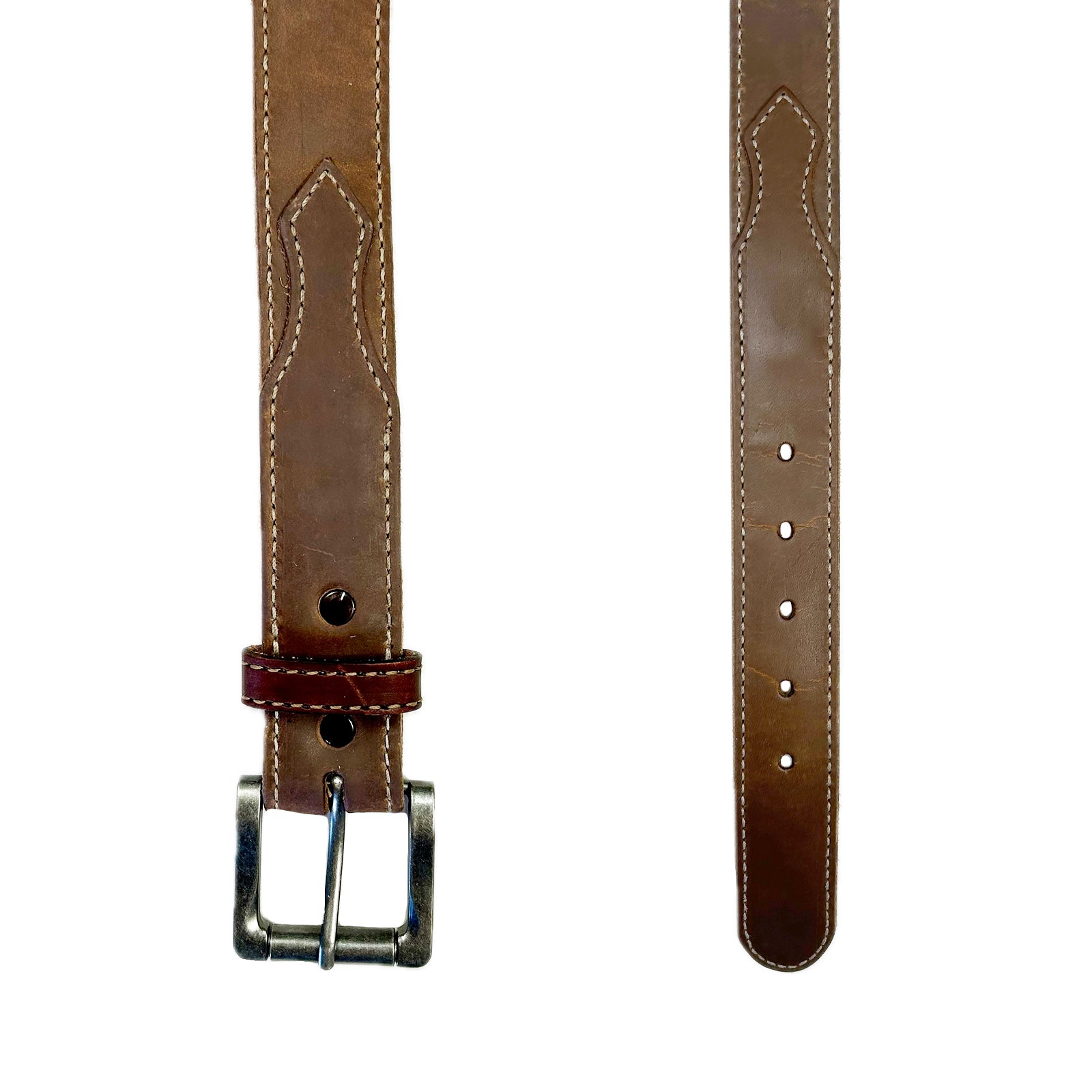 Hand finished Brown Saddle Leather Western Belt