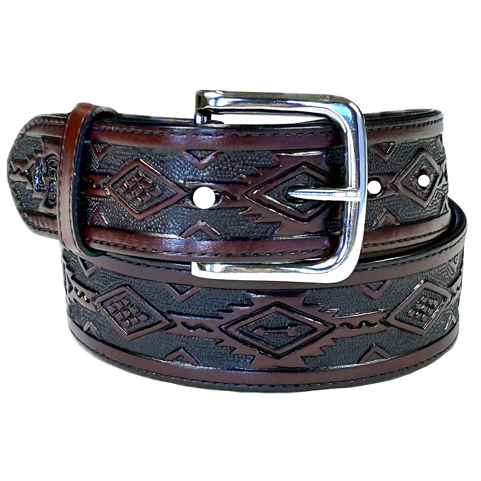 人気が高い Thunderbird Tooled Rockmount Pattern Belt Leather 小物