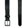 Single Stitch Saddle Genuine Black Leather Western Belt