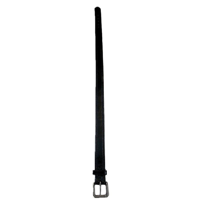 Single Stitch Saddle Genuine Black Leather Western Belt
