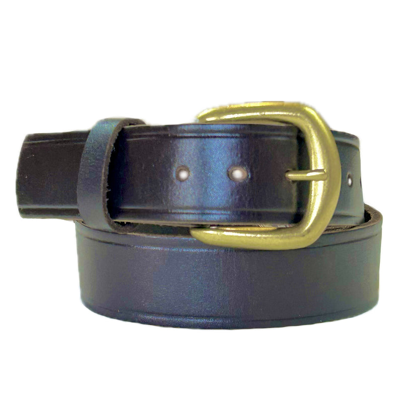 Classic Genuine Brown Leather Western Belt