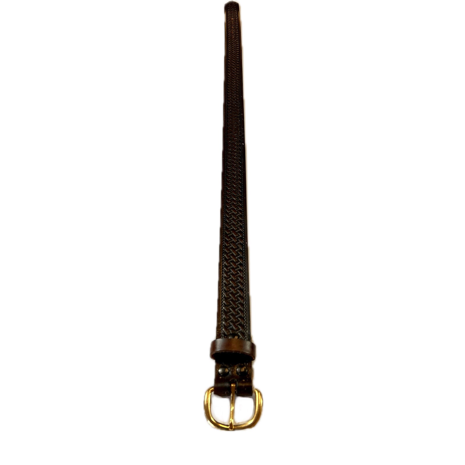 Rockmount Basket Weave Brown Leather Western Belt