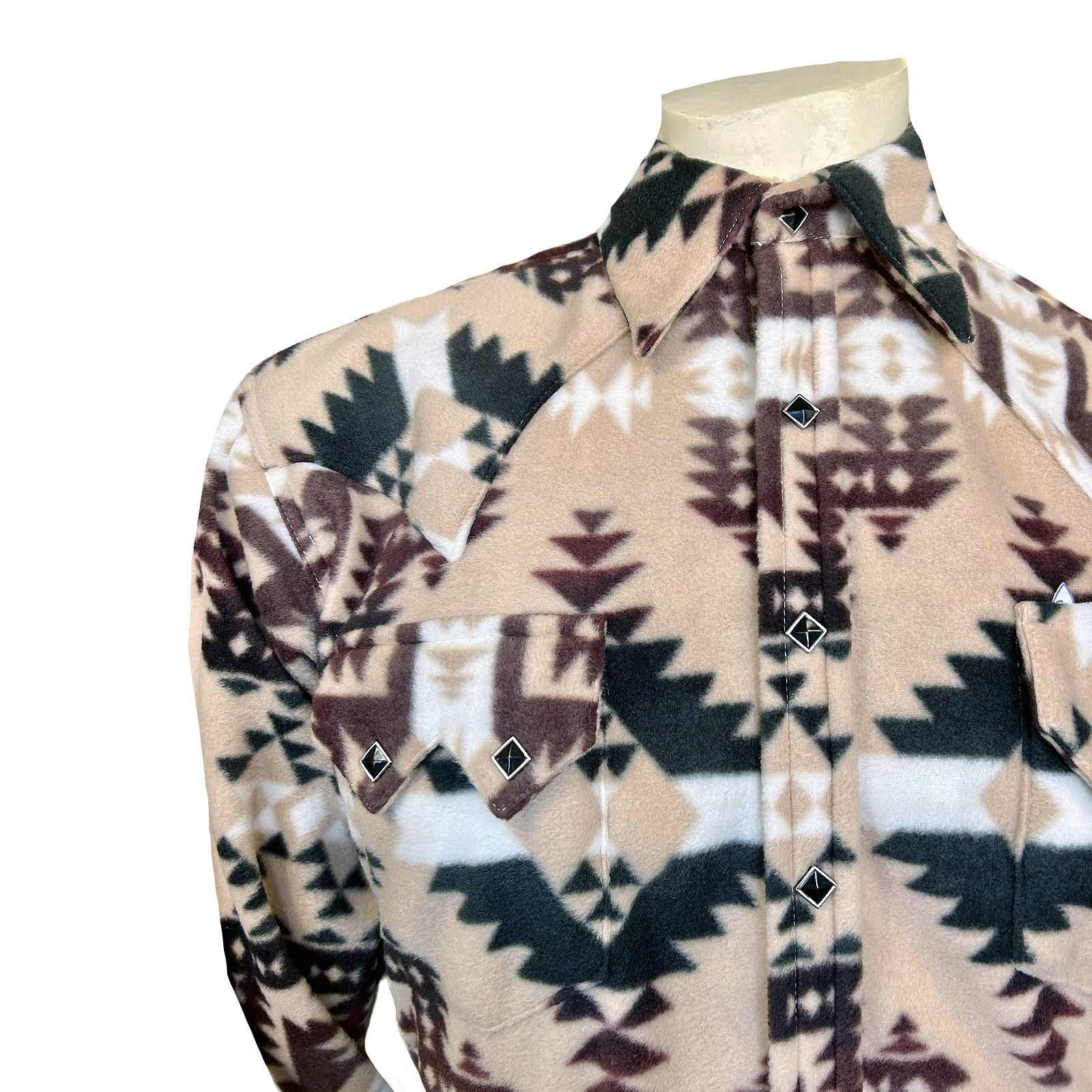 Rockmount Men's Native American Inspired Pattern Fleece Western