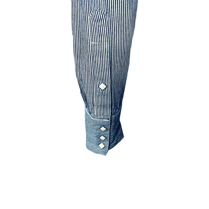 Men's Signature Denim Pinstripe Western Shirt