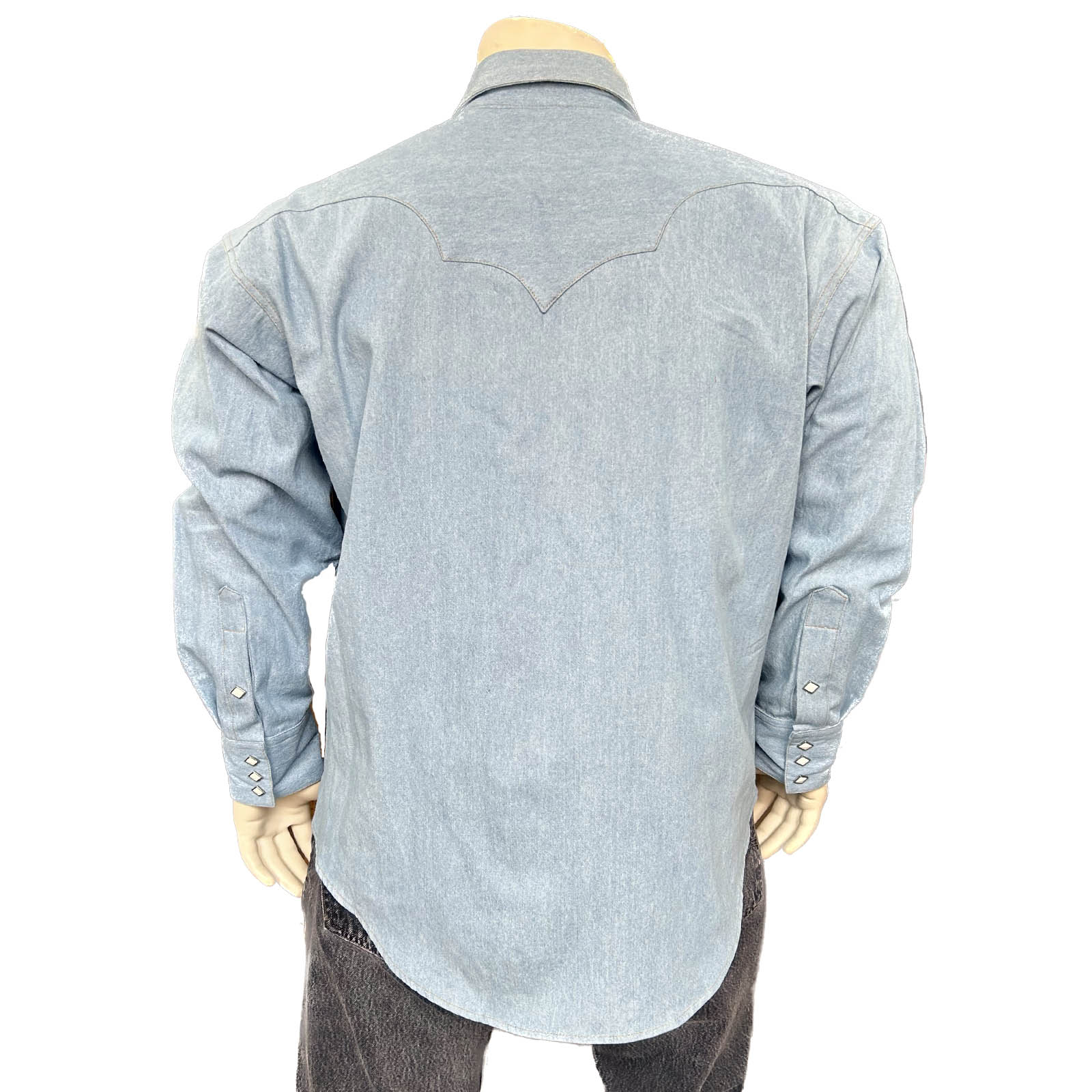 Rockmount Men's Stonewashed Denim Western Shirt