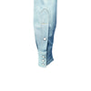 Men's Stonewashed Denim Sawtooth Western Shirt in Sky Blue