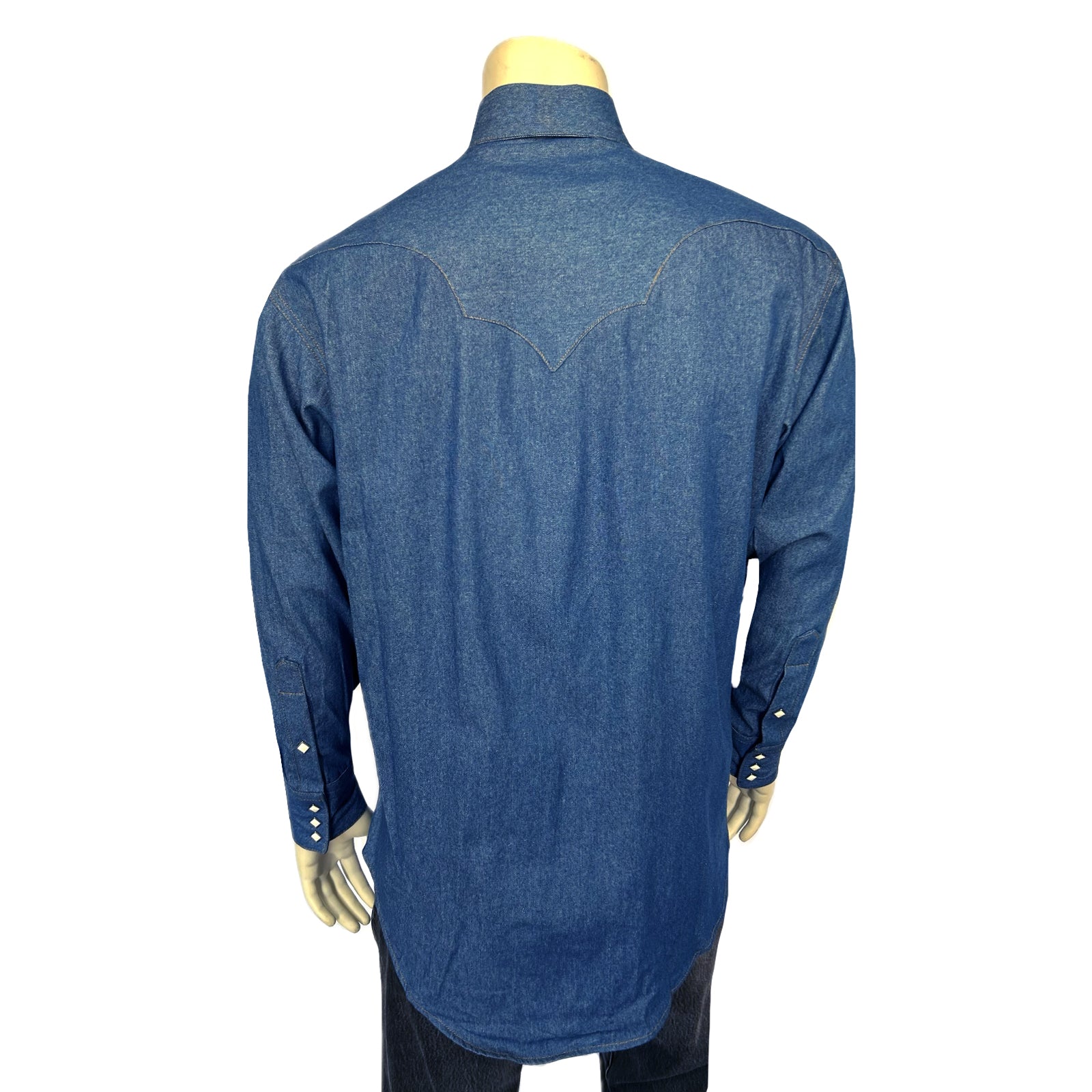 Rockmount Men's Light Wash Denim Western Shirt