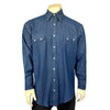 Men's Classic Light Blue Denim Western Shirt