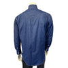 Men's Classic Stonewashed Denim Western Shirt