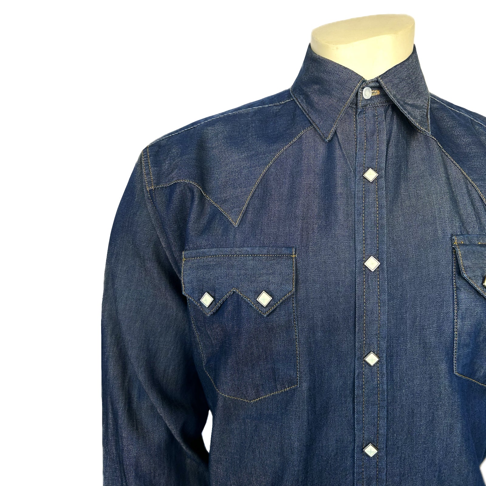 Rockmount Men's Tencel Denim Sawtooth Western Shirt