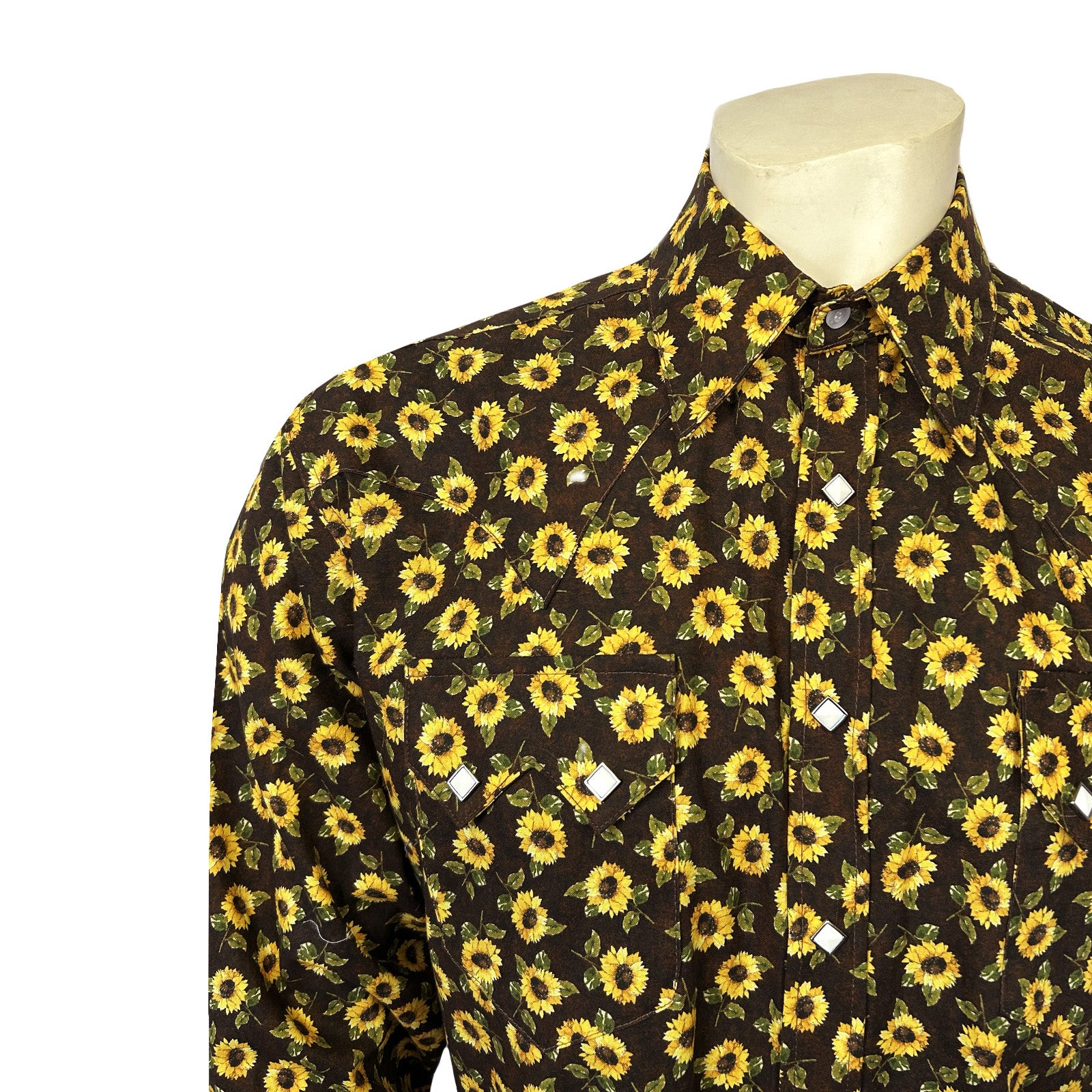 mens sunflower dress shirt Daniel Ellissa Men's Fashion Dress Shirt - Sunflower Pattern - Royal - 3X